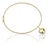 Pulseira Bracelete Algema Em Ouro 18k Com Berloque Coração