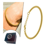 Pulseira Bracelete Banhada Ouro