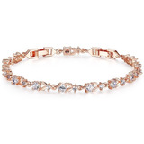 Pulseira Bracelete Banhado A Ouro Rosé