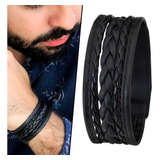 Pulseira Bracelete Couro Ajustavel