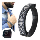 Pulseira Bracelete Couro Masculina