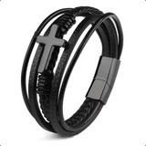 Pulseira Bracelete De Couro