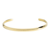 Pulseira Bracelete Dourado Saint Germain Aço Inoxidável Comprimento 6 5 Cm Diâmetro 6 5 Cm