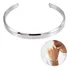 Pulseira Bracelete Em Aço Inoxidável Ajustável Não Enferruja