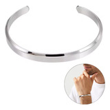 Pulseira Bracelete Em Aço Inoxidável Ajustável Não Enferruja