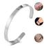 Pulseira Bracelete Em Aço Inoxidável Não Enferruja Ajustável