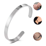 Pulseira Bracelete Em Aço Inoxidável Não Enferruja Ajustável