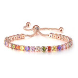 Pulseira Bracelete Feminina Zirconia