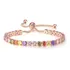 Pulseira Bracelete Feminina Zircônia Colorida Vários Modelos