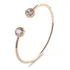 Pulseira Bracelete  Feminino Ponto De Luz Aço Inox 