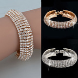 Pulseira Bracelete Folheado Ouro