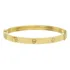 Pulseira Bracelete Love Feminina De Ouro 18k Comprimento 19 Cm Cor Amarelo Diâmetro 6