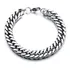 Pulseira Bracelete Masculino Elo Grumet 8mm Largura Aço Inox Comprimento 22 Cm Cor Prata Diâmetro 8 Cm