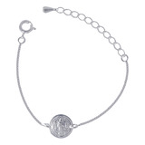 Pulseira Bracelete Medalha Sao