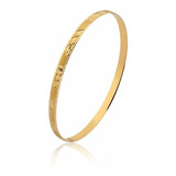 Pulseira Bracelete Meia Cana Egípcia Ouro 18k