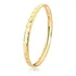 Pulseira Bracelete Meia Cana Larga Ouro Diamantada M9 18k