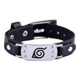 Pulseira Bracelete Naruto Couro Ajustável Anime