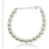 Pulseira Bracelete Perola Natural