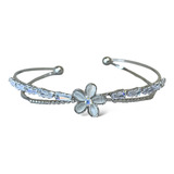 Pulseira Bracelete Prata Borboleta