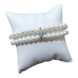 Pulseira Bracelete Prata Zirconia