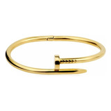 Pulseira Bracelete Prego Dourado