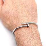 Pulseira Bracelete Prego Em Aço 316l