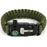 Pulseira Bracelete Tático Lorben Militar Acampamento Bússola