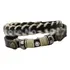 Pulseira Bracelete Tribal Couro Legítimo Trançado Vintage