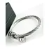 Pulseira Bracelete Unissex Cabo De Aço Inox Torcido Luxo