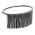 Pulseira Bracelete Zirconias Franja Semijoia Ródio Negro