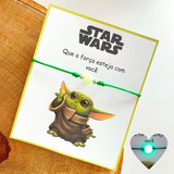 Pulseira Brilha No Escuro Baby Yoda Star Wars