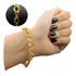 Pulseira Brilhante Grumet Elo 9mm Bracelete Feminino Luxuoso