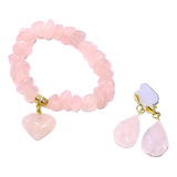 Pulseira Brincos De Quartzo