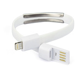 Pulseira Carregador Via Usb Para Ios Branco