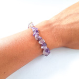 Pulseira Cascalho De Pedras Naturais Masculina E Feminina