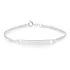 Pulseira Chapa Feminina Prata 925 Legitima Joia Casual