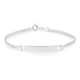 Pulseira Chapa Feminina Prata