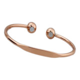 Pulseira Cobre Com 2 Extremidades Magnéticas Bracelete Liso