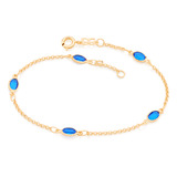 Pulseira Com Cristais Cor