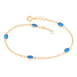 Pulseira Com Cristais Cor
