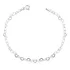 Pulseira Com Elos De Coração Aqua Jóias Prata 925