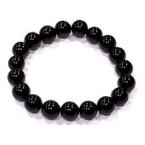 Pulseira Com Turmalina Negra Pedra Natural De Forte Proteção