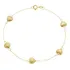 Pulseira Coração Ouro 18k Maciça 18cm Feminina