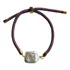 Pulseira Cordão Marroquino Com Pérola Barroca Lilás