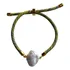 Pulseira Cordão Marroquino Com Pérola Barroca