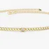 Pulseira Corrente Cubana De Ouro 3 Diamante Solitario Luxo