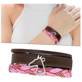 Pulseira Country Couro Trancado