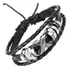 Pulseira Couro Beckham Hollister Armani Grossa Abercrombie