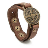 Pulseira Couro Marrom Sao