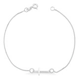 Pulseira Cruz Crucifixo Horizontal